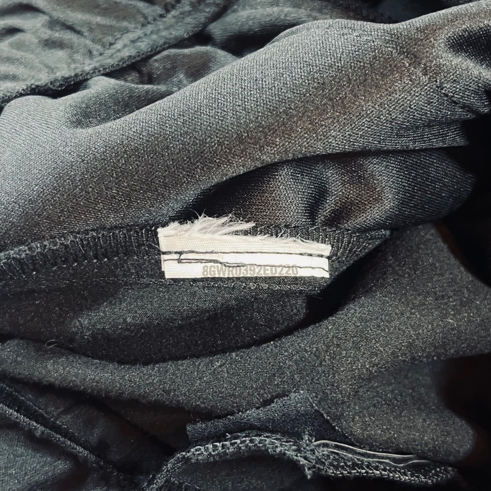 Abercrombie & Fitch Vegan Leather Pants Womens M Black Paperbag‎ Waist Edgy Chic - Picture 11 of 11